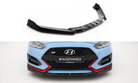 Front Lippe / Front Splitter / Frontansatz V.2 für Hyundai Veloster N MK2 von Maxton Design