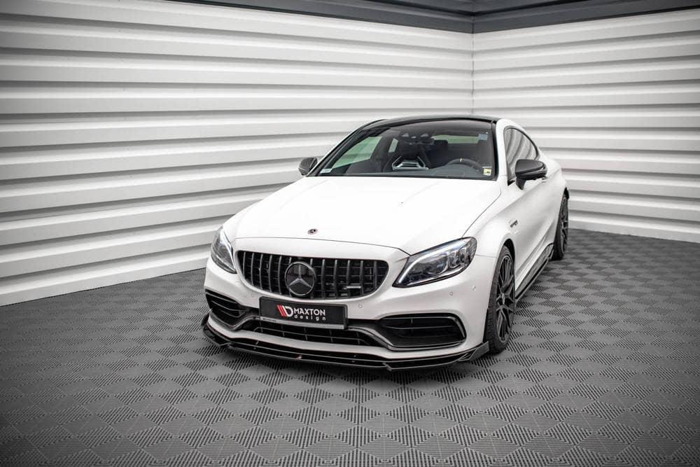 Front Splitter / Cup Schwert / Frontansatz V.2 für Mercedes C63 AMG Coupe C205 Facelift von Maxton Design