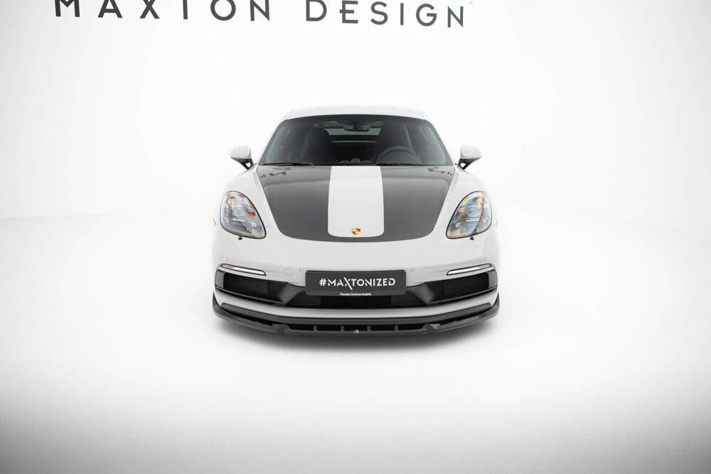 Front Lippe / Front Splitter / Frontansatz V.2 für Porsche 718 Cayman GTS 982 von Maxton Design