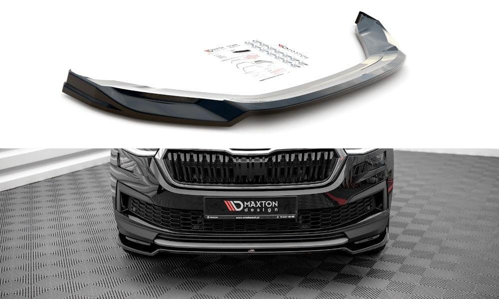 Front Lippe / Front Splitter / Frontansatz V.2 für Skoda Kodiaq NS7 Facelift von Maxton Design