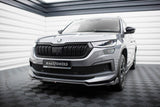 Front Lippe / Front Splitter / Frontansatz V.2 für Skoda Kodiaq Sportline NS7 Facelift von Maxton Design