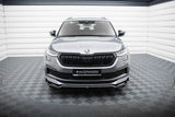 Front Lippe / Front Splitter / Frontansatz V.2 für Skoda Kodiaq Sportline NS7 Facelift von Maxton Design