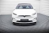 Front Lippe / Front Splitter / Frontansatz V.2 für Tesla Model X Facelift von Maxton Design