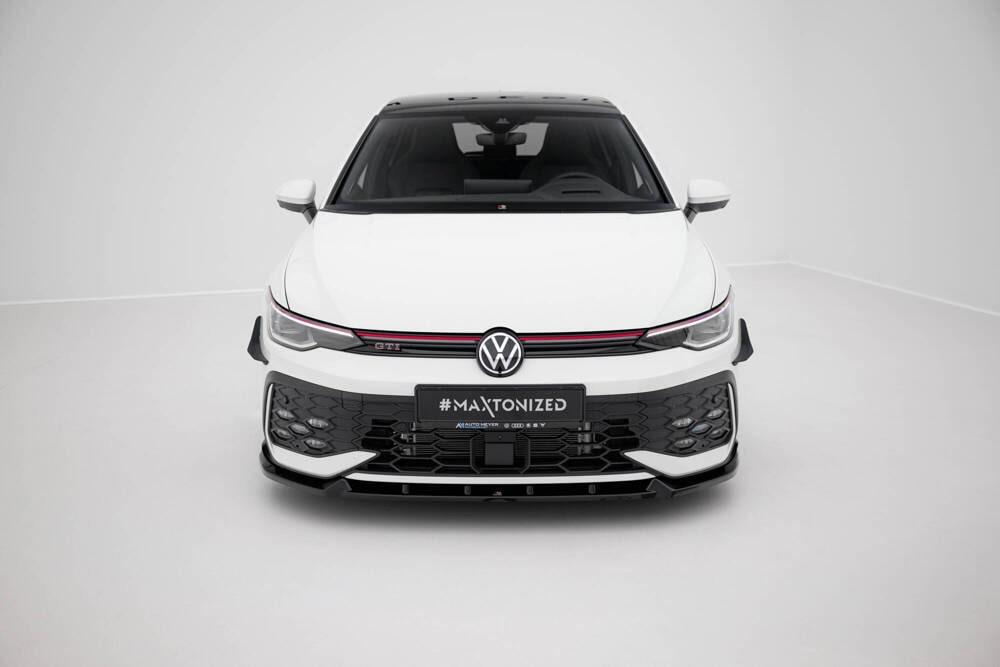 Front Lippe / Front Splitter / Frontansatz V.1 für VW Golf 8 GTI / GTE Facelift von Maxton Design