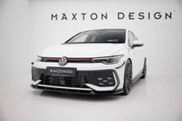 Front Lippe / Front Splitter / Frontansatz V.1 für VW Golf 8 GTI / GTE Facelift von Maxton Design