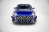 Front Lippe / Front Splitter / Frontansatz V.3 für Audi S3 Limousine 8Y Facelift von Maxton Design