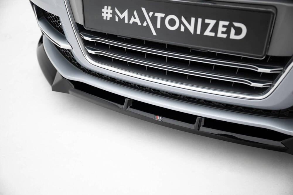 Front Lippe / Front Splitter / Frontansatz V.3 für Audi TTS / TT S-Line 8J Facelift von Maxton Design