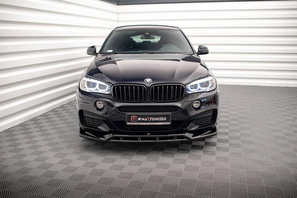 Front Lippe / Front Splitter / Frontansatz V.3 für BMW X6 M-Paket F16 von Maxton Design