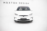 Front Lippe / Front Splitter / Frontansatz V.3 für Tesla Model X Facelift von Maxton Design