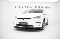 Front Lippe / Front Splitter / Frontansatz V.3 für Tesla Model X Facelift von Maxton Design