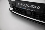 Front Lippe / Front Splitter / Frontansatz V.2 mit Flaps für VW Golf 8 GTI / GTE Facelift von Maxton Design