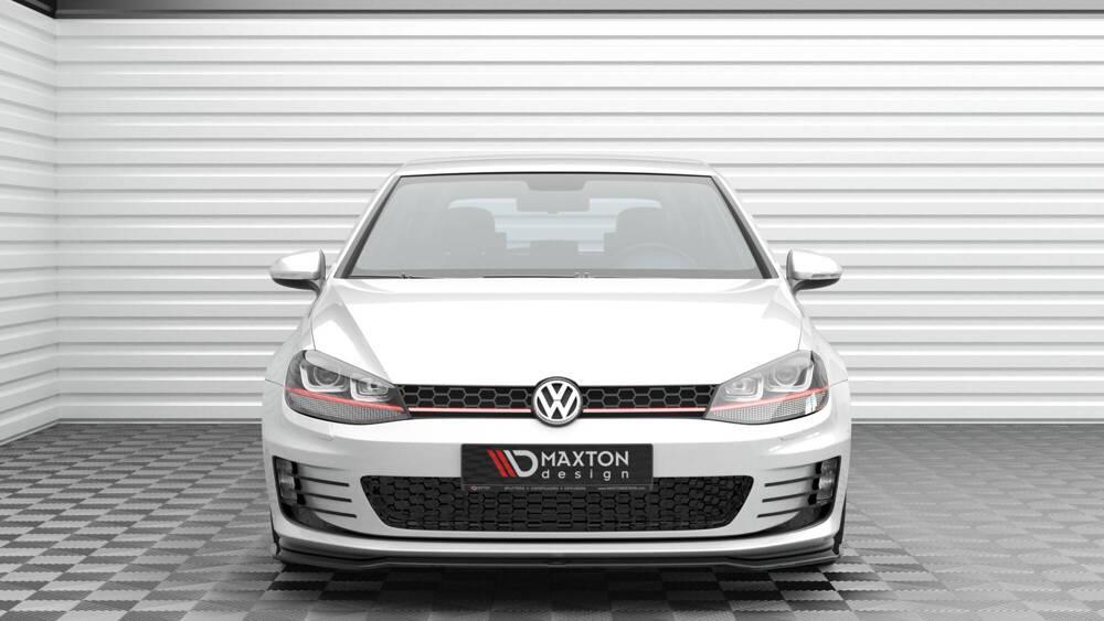 Front Lippe / Front Splitter / Frontansatz V.3 für VW Golf 7 GTI von Maxton Design