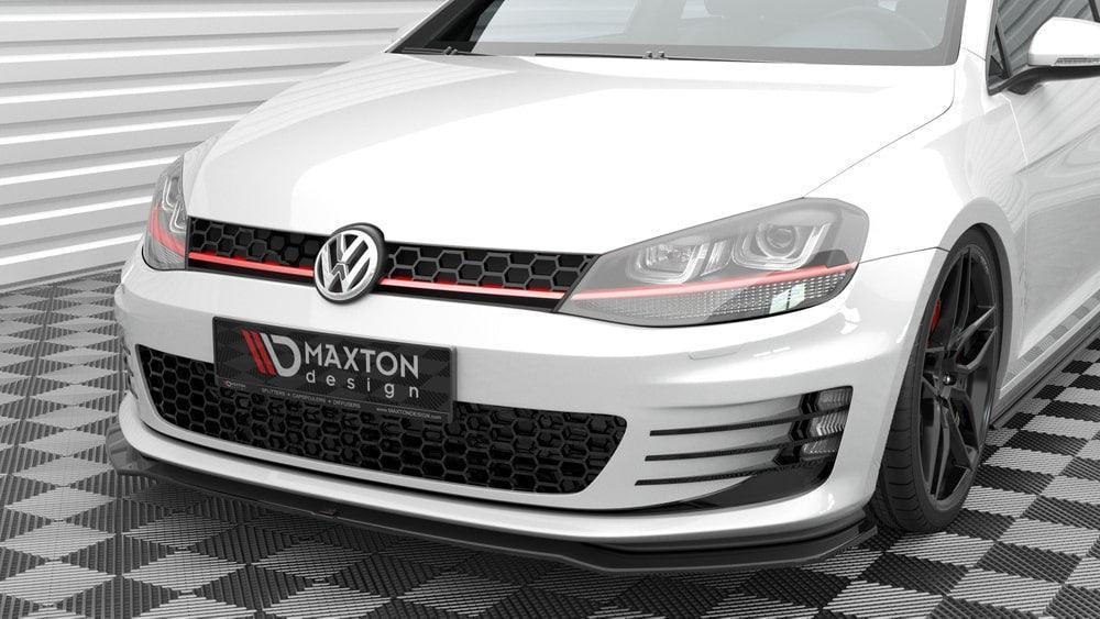 Front Lippe / Front Splitter / Frontansatz V.3 für VW Golf 7 GTI von Maxton Design