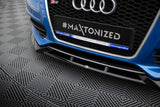 Front Lippe / Front Splitter / Frontansatz V.3 für Audi S4 B8 von Maxton Design