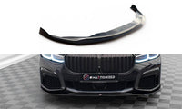 Front Lippe / Front Splitter / Frontansatz V.4 für BMW 7 G11 M-Paket Facelift von Maxton Design