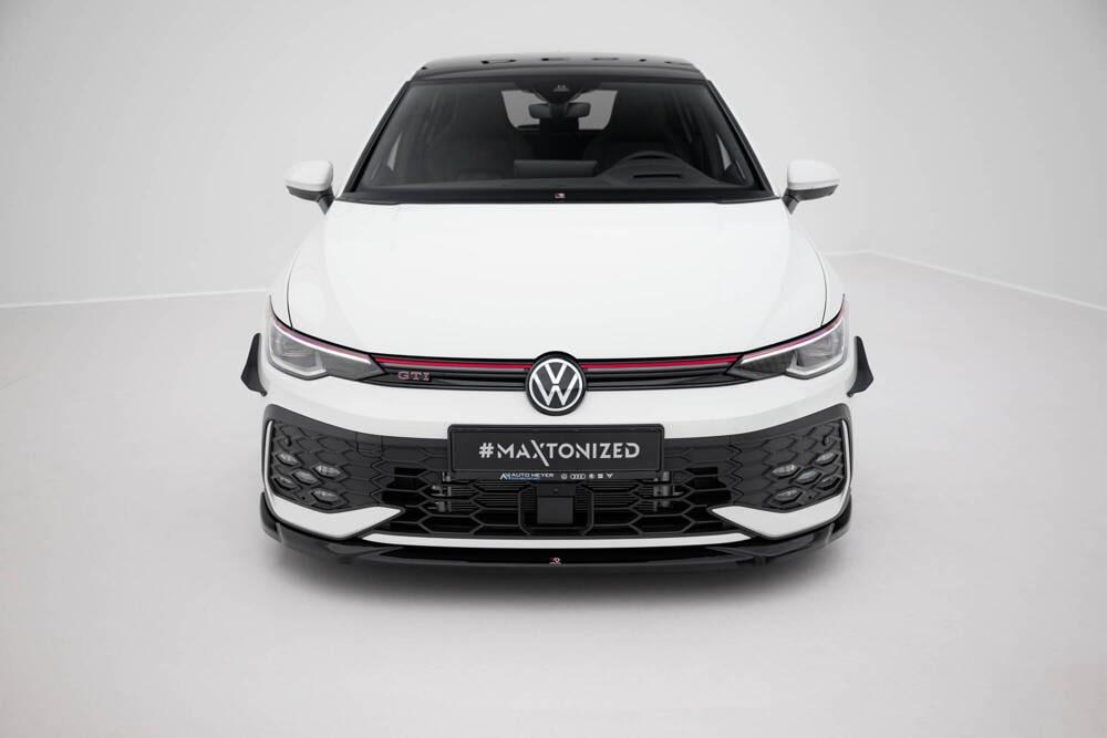 Front Lippe / Front Splitter / Frontansatz V.4 für VW Golf 8 GTI / GTE Facelift von Maxton Design