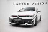 Front Lippe / Front Splitter / Frontansatz V.4 für VW Golf 8 GTI / GTE Facelift von Maxton Design