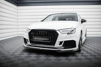 Front Lippe / Front Splitter / Frontansatz V.5 für Audi RS3 8V Facelift Limousine von Maxton Design