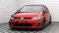 Front Lippe / Front Splitter / Frontansatz V.5 für VW Golf 7 GTI Facelift von Maxton Design