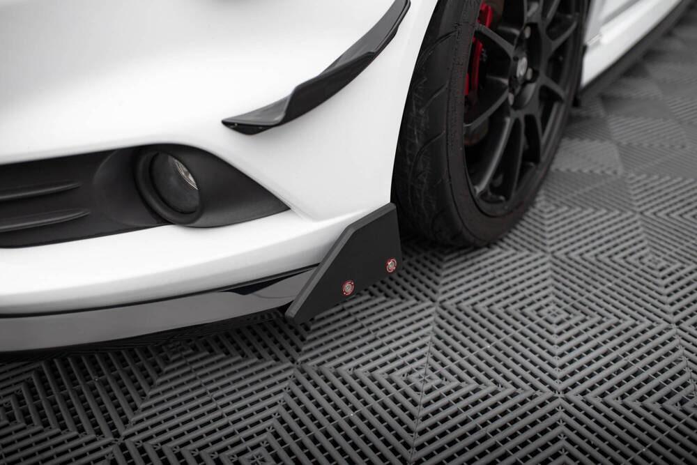 Front Lippe / Front Splitter / Frontansatz V.6 mit Flaps für Ford Fiesta ST MK7 Facelift von Maxton Design