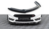 Front Lippe / Front Splitter / Frontansatz V.5 mit Flaps für BMW 1 M-Paket / M140i F20 Facelift von Maxton Design