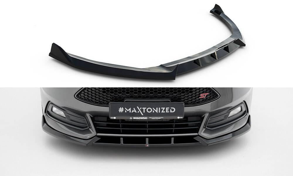 Front Lippe / Front Splitter / Frontansatz V.6 für Ford Focus ST MK3 Facelift von Maxton Design