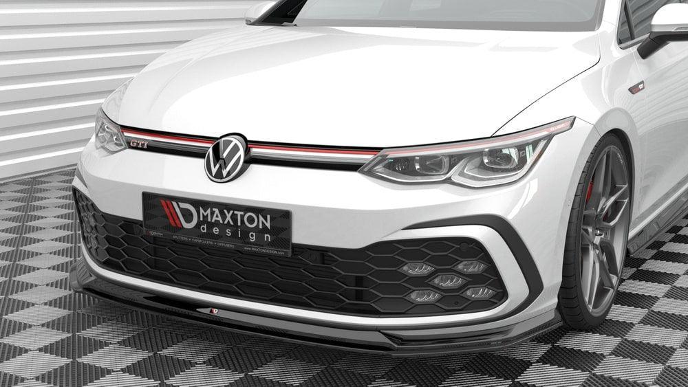 Front Lippe / Front Splitter / Frontansatz V.6 für VW Golf 8 GTI von Maxton Design