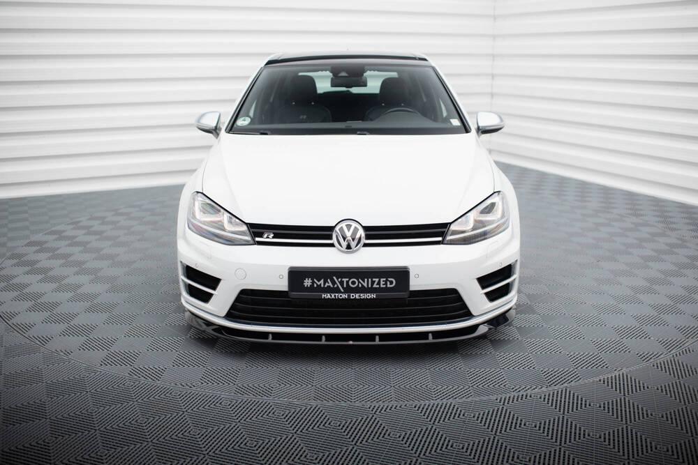 Front Lippe / Front Splitter / Frontansatz V.6 für VW Golf 7 R von Maxton Design