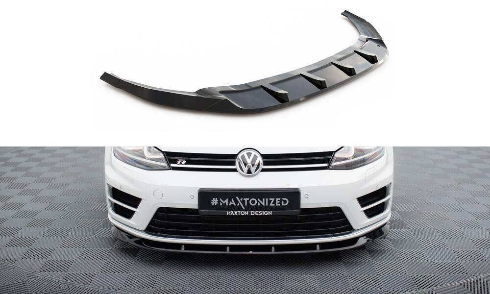 Front Lippe / Front Splitter / Frontansatz V.6 für VW Golf 7 R von Maxton Design