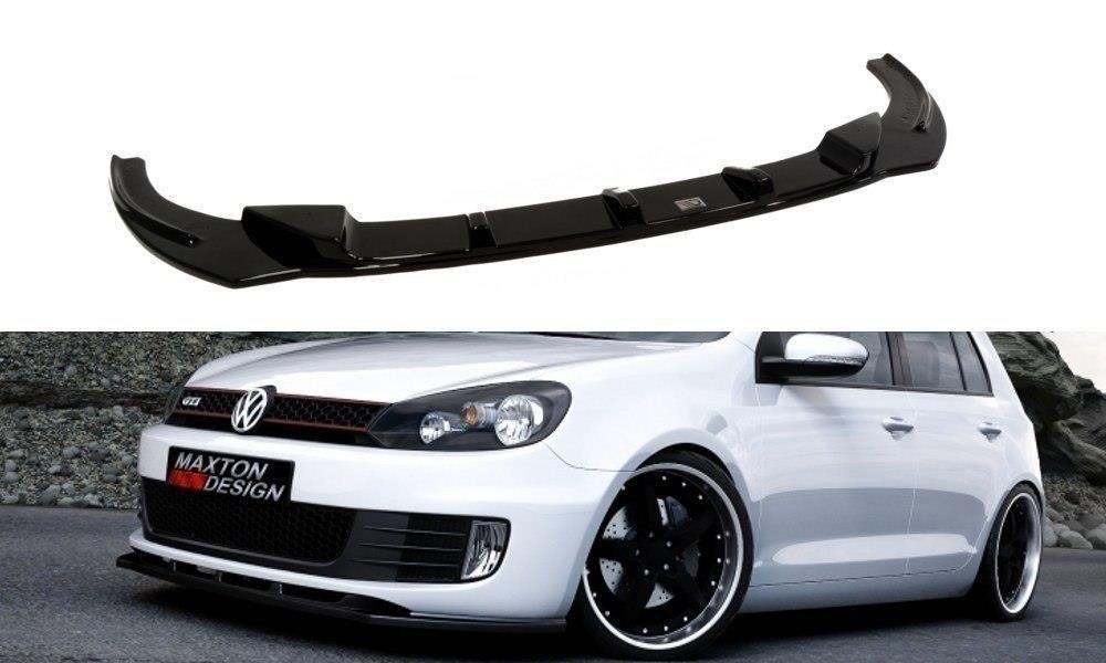 Front Lippe / Front Splitter / Frontansatz V.2 für VW Golf 6 R von Maxton Design