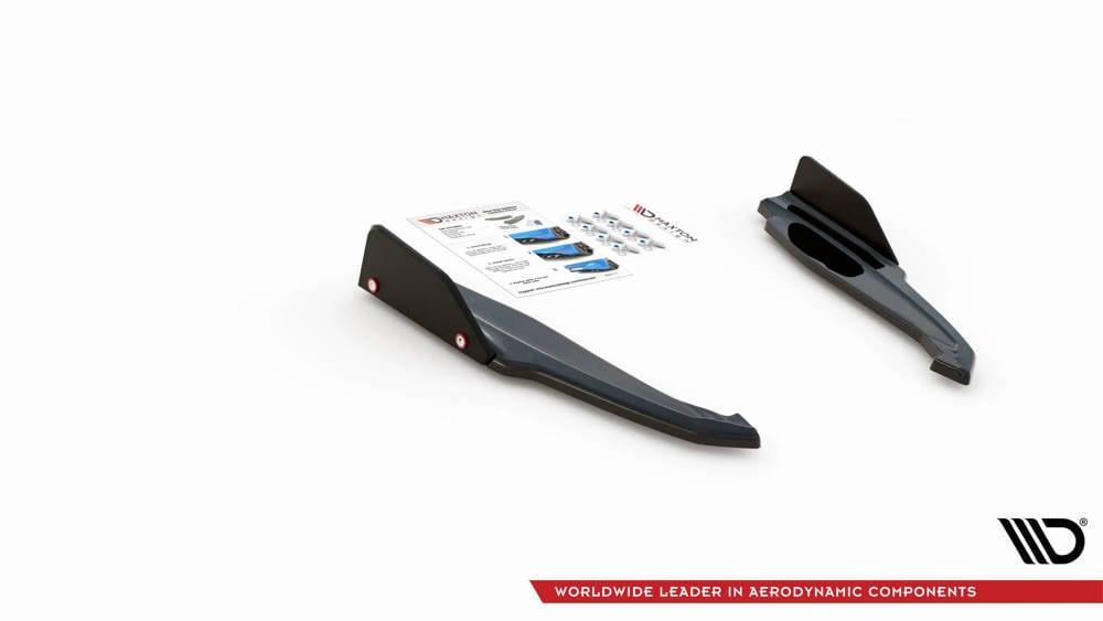 Seitliche Heck Diffusor Erweiterung V.1 mit Flaps für BMW M8 Grand Coupe F93 von Maxton Design