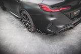 Seitliche Heck Diffusor Erweiterung V.1 mit Flaps für BMW M8 Grand Coupe F93 von Maxton Design