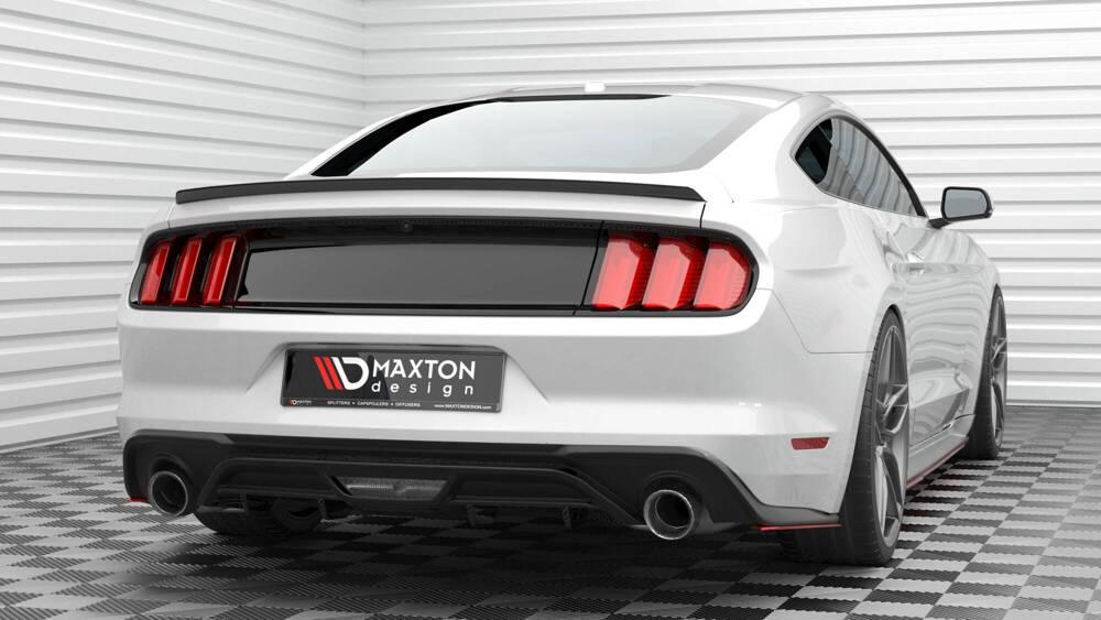 Seitliche Heck Diffusor Erweiterung V.2 für Ford Mustang MK6 Facelift von Maxton Design