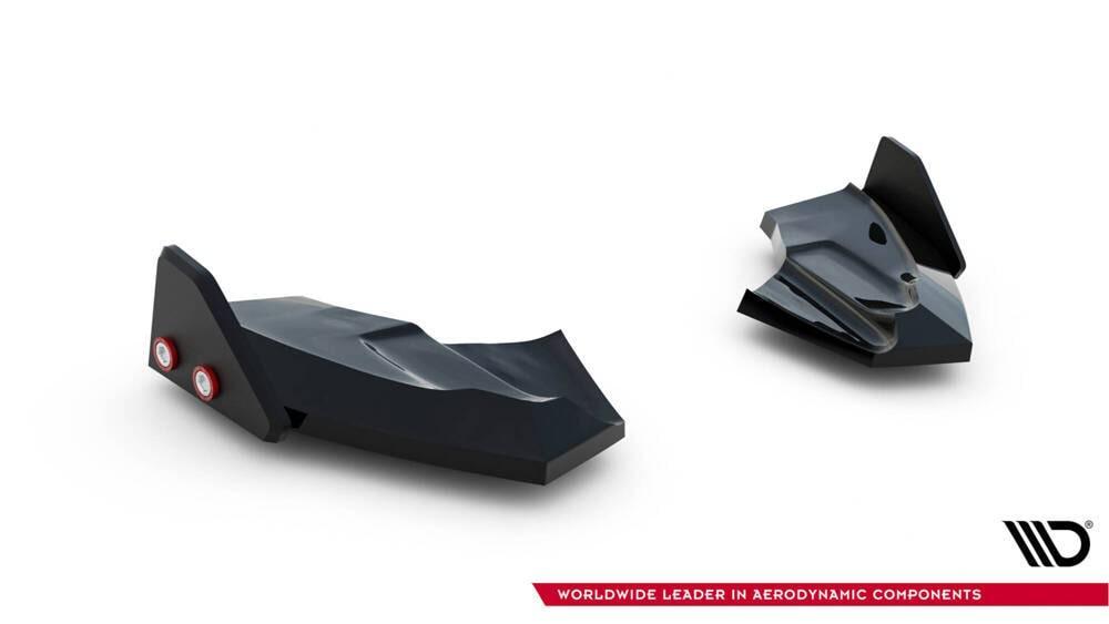 Seitliche Heck Diffusor Erweiterung V.3 mit Flaps für Ford Fiesta ST MK7 Facelift von Maxton Design