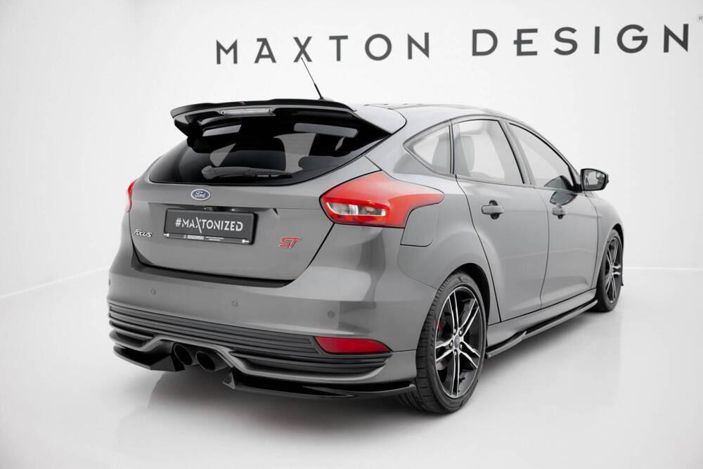 Seitliche Heck Diffusor Erweiterung V.3 für Ford Focus ST MK3 Facelift von Maxton Design