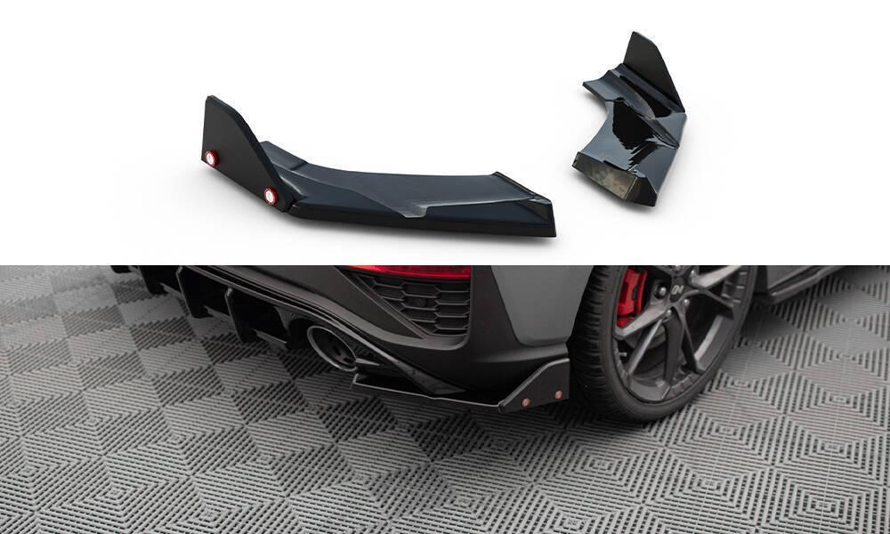 Seitliche Heck Diffusor Erweiterung Racing mit Flaps für VW Golf 6 GTI von Maxton Design