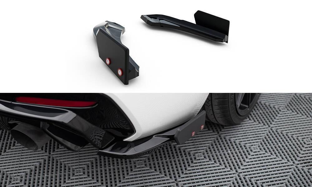 Seitliche Heck Diffusor Erweiterung V.5 mit Flaps für BMW 1 M-Paket / M140i F20 Facelift von Maxton Design