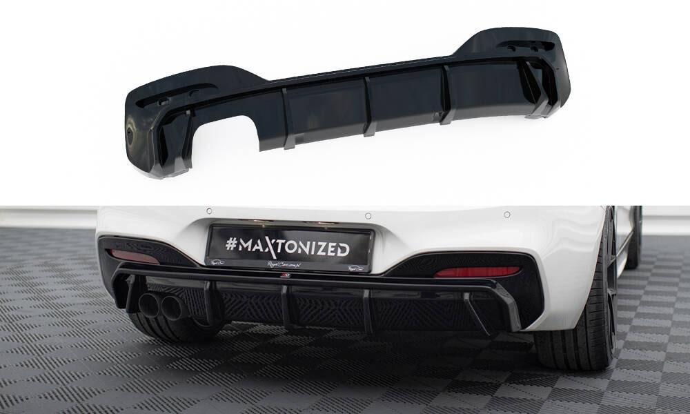 Zentraler Hinterer Splitter für Audi A4 S-Line Limousine B8 von Maxton Design