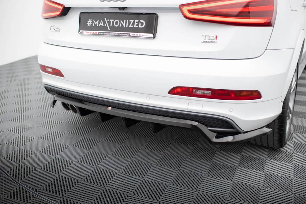 Zentraler Hinterer Splitter für Audi Q3 S-Line 8U von Maxton Design