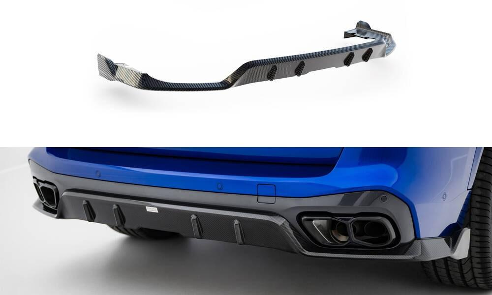 Carbon Zentraler Hinterer Splitter für BMW X5 M-Paket G05 Facelift von Maxton Design