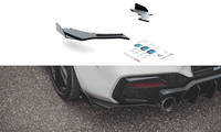 Seitliche Heck Diffusor Erweiterung Racing V.3 mit Flaps für BMW 1er F20 M140i von Maxton Design