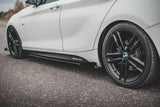 Seitenschweller Erweiterung Racing V.2 + Flaps für BMW 1 F20 M-Paket / M135i / M140i von Maxton Design