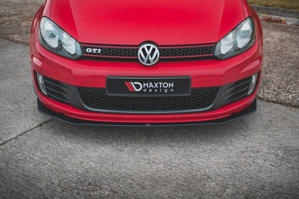 Front Lippe / Front Splitter / Frontansatz V.2 für VW Golf 6 GTI von Maxton Design