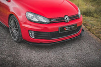 Front Lippe / Front Splitter / Frontansatz Racing V.3 mit Flaps für VW Golf 6 GTI von Maxton Design