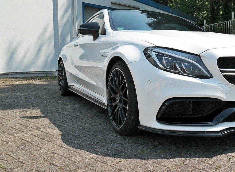 Seitenschweller Erweiterung für Mercedes C-Klasse C205 63 AMG Coupe von Maxton Design