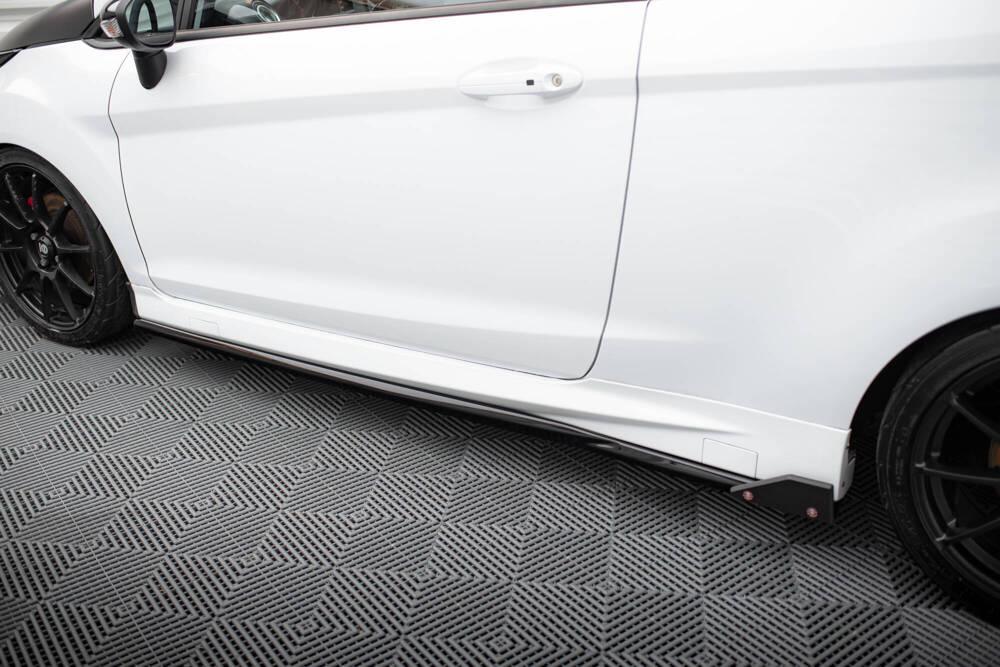 Seitenschweller Erweiterung V.4 mit Flaps für Ford Fiesta ST MK7 Facelift von Maxton Design