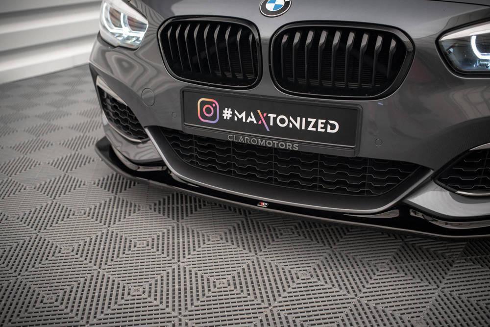 Front Splitter / Cup Schwert / Frontansatz V.3 für BMW 1 F20/F21 M-Power Facelift von Maxton Design