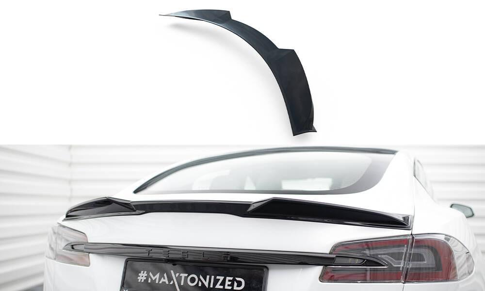 Spoiler Cap 3D für Tesla Model S Plaid Facelift von Maxton Design