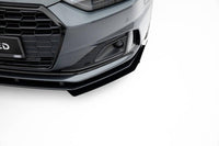 Front Lippe / Front Splitter / Frontansatz Street Pro mit Flaps für Audi A5 F5 Facelift von Maxton Design