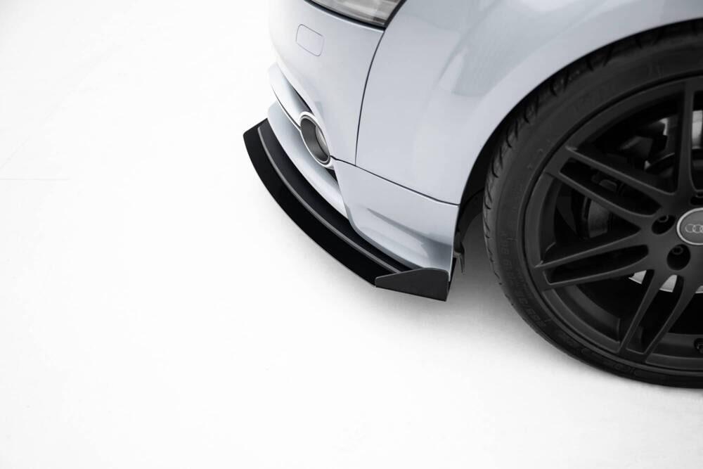 Front Lippe / Front Splitter / Frontansatz Street Pro mit Flaps für Audi TTS / TT S-Line 8J Facelift von Maxton Design